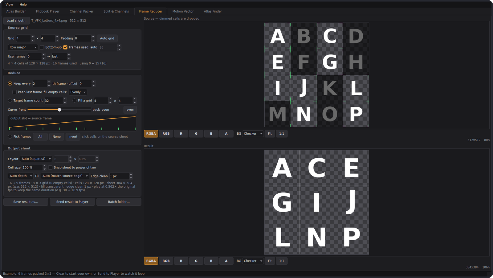 VFX Helper — Frame Reducer